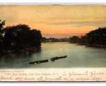 Boat Landing at Sunset South Park Rochester New York  Rotograph UDB Post... - $4.90