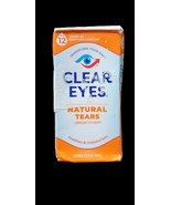 Clear Eyes Natural Tears Lubricant Eye Drops Soothes &amp; Moisturizes - 0.5... - $183.51 MXN