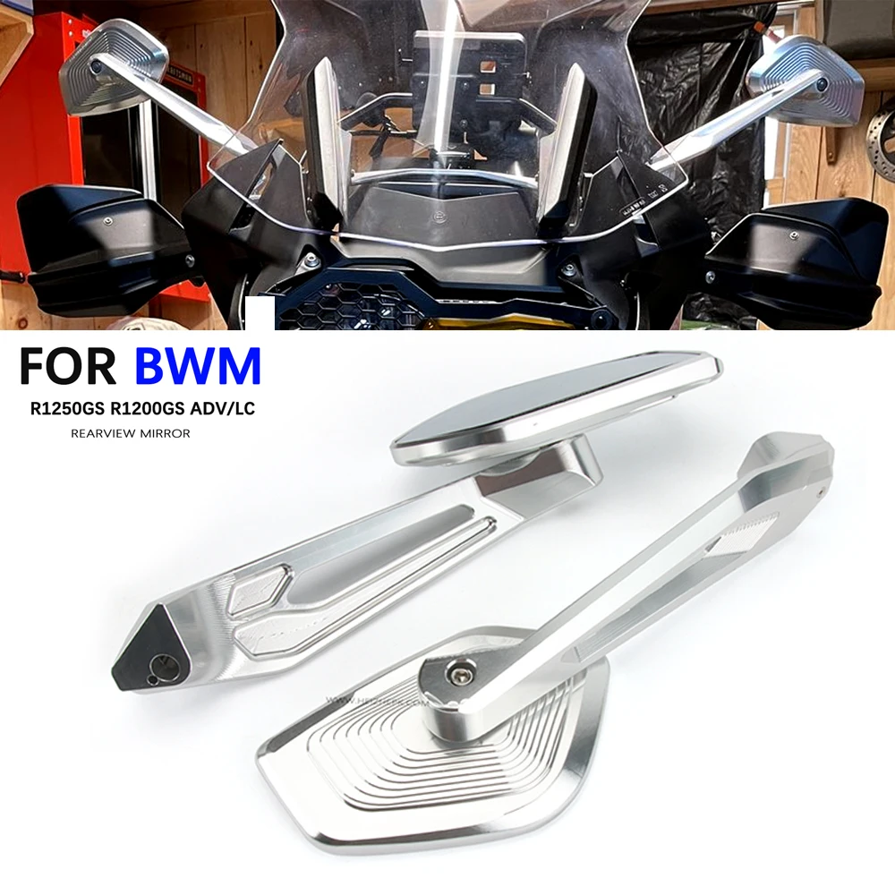 For BMW R1250GS R1200GS Motorcycle Accessories CNC RearviewMirrors HD Moto Side - £64.22 GBP+