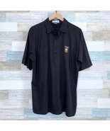 NFL Pro Shop Vintage 90s Pittsburgh Steelers Henley Polo Shirt Black Men... - £19.38 GBP