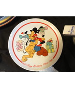 Walt Disney Happy Birthday Pluto Plate by Schmid 1981 2219/7500 Wallhanger - £7.98 GBP
