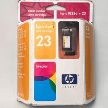 Hp Genuine 23 Tri-Color Ink Jet Print Cartridge New Sealed - $7.91