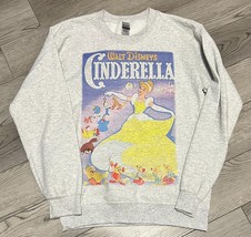 VTG Walt Disney&#39;s Cinderella Grey Sweatshirt Size Small Graphic Print Gi... - £23.19 GBP