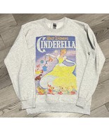 VTG Walt Disney&#39;s Cinderella Grey Sweatshirt Size Small Graphic Print Gi... - £23.12 GBP