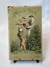 Antique 1800&#39;s Honey Dew Skin Softener Babies In Flowers Victorian Trade... - $29.65
