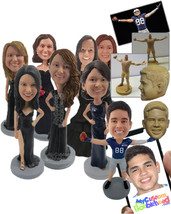 Personalized Bobblehead Bridesmaids, Wedding Bridal Party - Wedding &amp; Couples Br - £73.13 GBP
