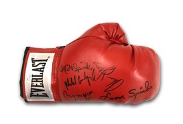 Boxing Legends Multi Signed Glove Hearns Spinks Carbajal Mercer Autograph JSA - £298.92 GBP