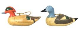 Duck Decoy Hanging Ornaments 3 x 1.75-in Wild Bird Holiday 2pc Resin Lod... - $282.31 MXN