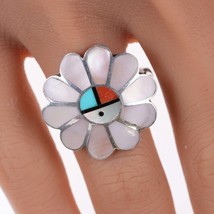 Vintage Zuni sunface channel inlay ring - £74.76 GBP
