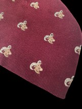 Vintage Bighorn Sheep Tie Necktie 1970s Bert Pulitzer Animal Burgundy Re... - £43.82 GBP