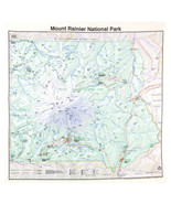 Printed Image Mount Rainier National Park Bandanna 22&quot; x 22&quot; Topo Map Ou... - £8.31 GBP