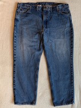 MINT! Men’s Carhartt Denim Jeans Traditional Fit Blue Work 48x30 B18 DST - £13.68 GBP