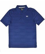 Under Armour Men&#39;s Striped Heat Gear Loose Fit Golf Polo Shirt, Navy, SM... - $67.68 CAD