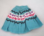  Vintage 1950&#39;s Doll Pleated Skirt Native American Design  - $14.99