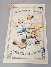 Torchons &amp; Bouchons Cheese Party Tea Towel Made In France NWT - £7.56 GBP
