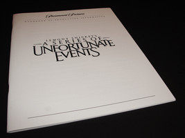 2004 Lemony Snickets Unfortunate Events Movie Press Kit Production Notes - £11.91 GBP