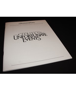 2004 LEMONY SNICKETS UNFORTUNATE EVENTS Movie Press Kit Production Notes - £12.07 GBP