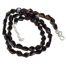 Smokey Topaz Natural Gemstone Beads Multi Shape Strand Length 19&quot; KB-1683 - £8.68 GBP