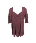 Bebop Maroon 3/4 Sleeve V-Neck Flowy Dress XXL NWT $39 - £9.67 GBP