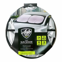 Auto Drive ~ Twist Sun Shade ~ Silver/Black ~ 28.5&#39;&#39; x 31.5&#39;&#39; ~ Universa... - £17.93 GBP