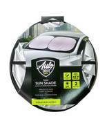 Auto Drive ~ Twist Sun Shade ~ Silver/Black ~ 28.5&#39;&#39; x 31.5&#39;&#39; ~ Universa... - $22.44