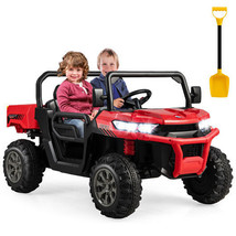 24V Ride on Dump Truck with Remote Control-Red - Color: Red - £310.11 GBP
