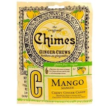 Chimes All The Original GINGER MANGO CHEWS 5 oz Bag - £7.71 GBP