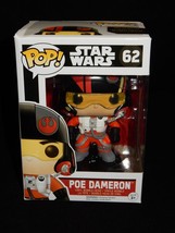 Funko POP! Star Wars Poe Dameron Vinyl Bobblehead Figure #62 - £11.71 GBP