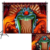 Horror Circus Carnival Theme Photography Background Scary Giant Entrance Evil Va - £9.58 GBP
