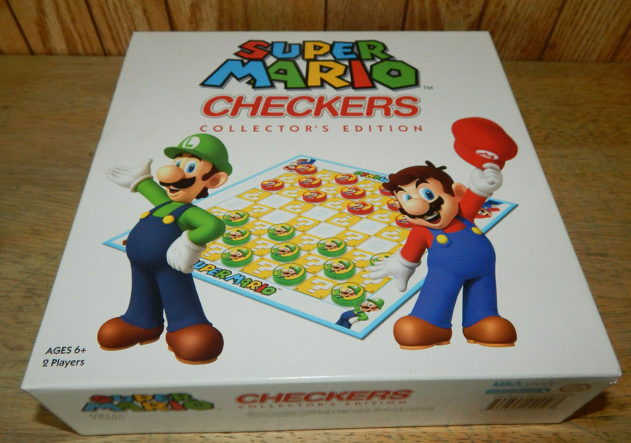 SUPER MARIO CHECKERS Collector's Edition 2 Players Complete Excellent - $11.15