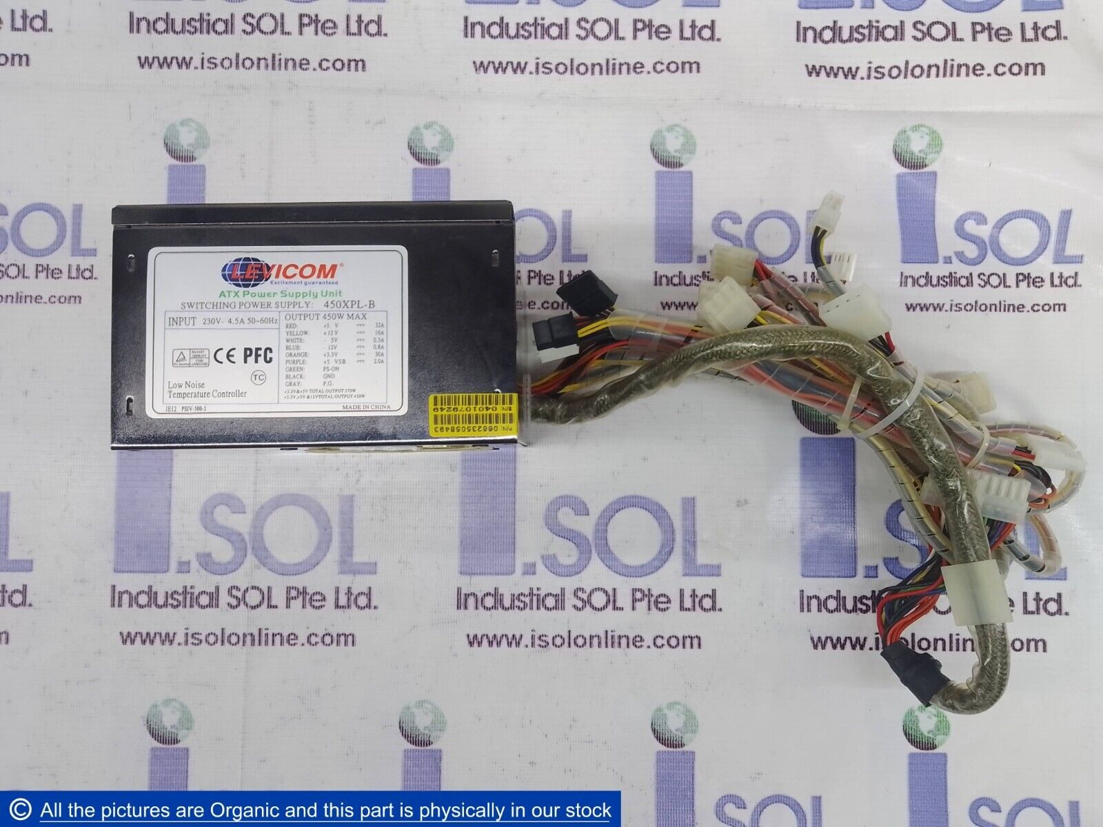 LEVICOM 450XPL-B ATX Power Supply 450W DSM Computer 96M1580 Industrial PC - $316.80