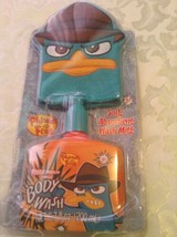 Disney wash mitt Phineas and Ferb body wash 6.7 fluid ounces bath set kit - £11.25 GBP