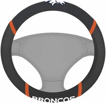 NFL Denver Broncos Embroidered Mesh Steering Wheel Cover by FanMats - £19.94 GBP