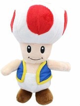 Nintendo Super Mario Brothers Bros Toad 15 inches Plush Figure Stuffed Toy. New - £22.26 GBP