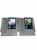 Baseball -&amp; Golf Black Label Classic NES Nintendo Games Tested - $8.90