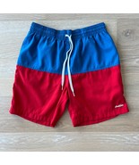 Chubbies Men&#39;s Board Shorts Swim Trunks Red Blue Colorblock Medium - $371.88 MXN