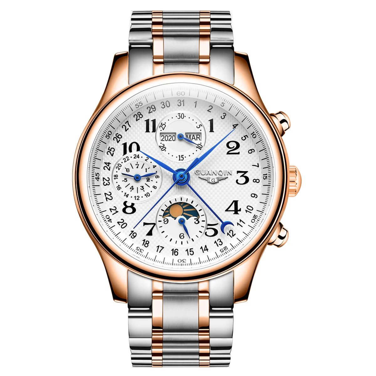 guanqin  Masculino  Mechanical Business Watch For Men   Automatic Wrist Watch 50 - £167.88 GBP