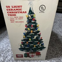 17 i/2 inch 50 Light Ceramic Christmas Tree - £73.53 GBP