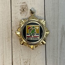 1973 National Scout Jamboree Gold Tone 1&quot; Pendant BSA Charm Jewelry Vint... - $15.76