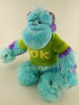 Sulley Blue Monsters Inc Plush 7.5 inch Sitting Size OK Frat Pack Shirt - £6.99 GBP