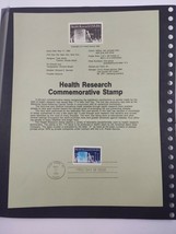 Health Research  Commemorative Souvenir Sheet  First Day Of Issue Stamp 1984  NY - £9.69 GBP