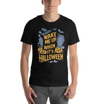 Generic Wake Me Up When It&#39;s Halloween Unisex t-shirt, Funny pumpkins gh... - £15.91 GBP+