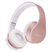 Powerlocus Wireless Bluetooth Over-Ear Stereo Foldable Headphones, Wired Headset - £34.25 GBP