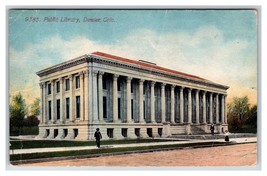Publici Biblioteca Costruzione Denver Colorado Co 1912 DB Cartolina W2 - £2.63 GBP