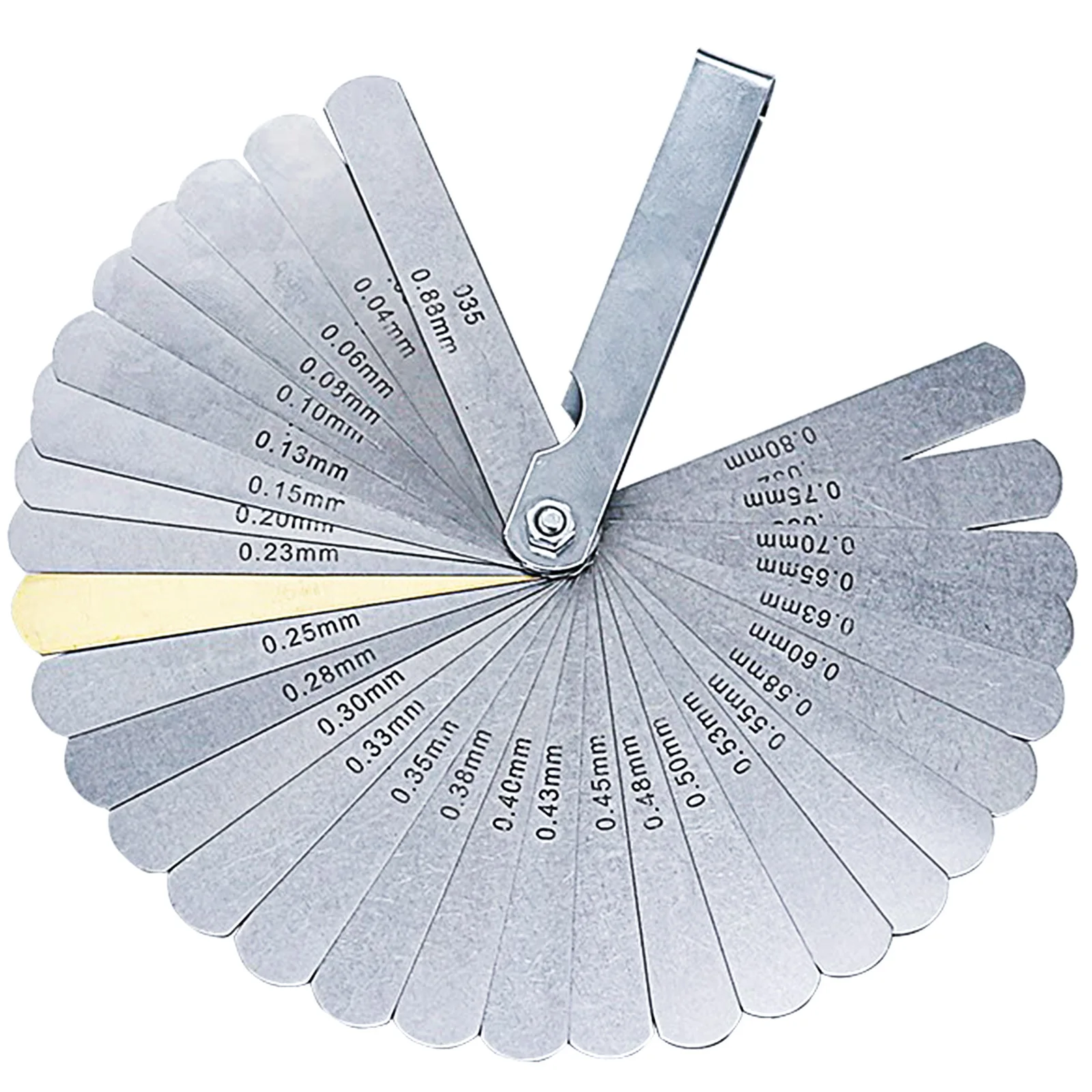 32 Blades Feeler Gauges 0.04mm - 0.88mm Dual Marked Gap Measuring Tool Metric Im - $104.17