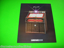 Jewel Model RI-3 Rowe Ami 1982 Original Jukebox Phonograph Sales Flyer - $21.83