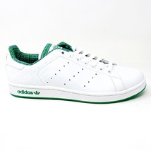 Adidas Originals Stan Smith 2 Leather White Green Mens Retro Sneakers 099866 - £67.52 GBP