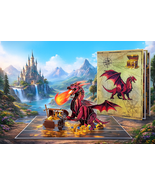 Fire breathing dragon pop-up card 15cm x 20cm UK sales only - $10.00