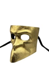 Bauta mask, Venetian mask gold - masquerade mask for men - Halloween mas... - $69.00