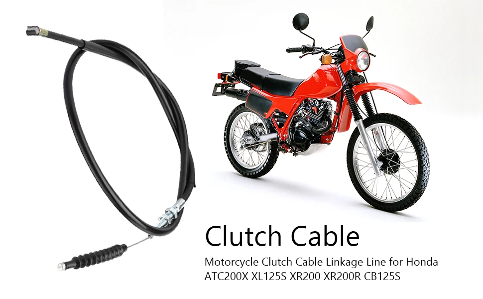Motorcycle Clutch Cable Linkage Line Black Universal for Honda ATC200X XL125S - £16.94 GBP